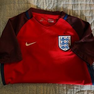 Nike Kids England Red Soccer Jersey